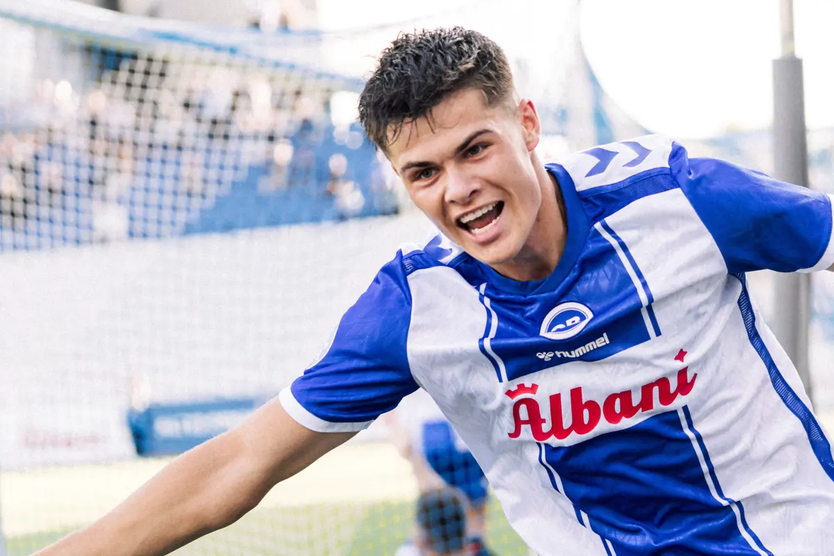 Luca Kjerrumgaard on the U20 national team