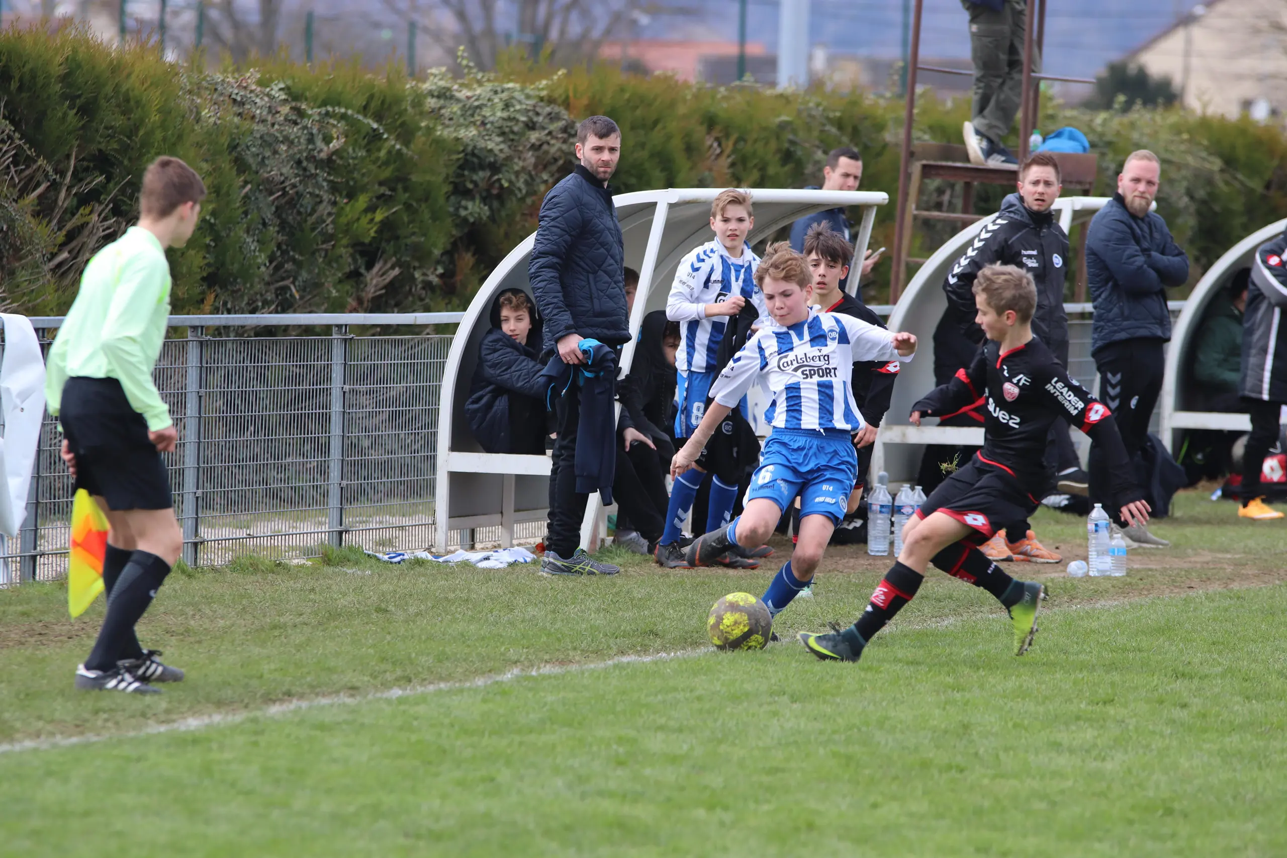 U14 delte med Dijon
i tæt opgør