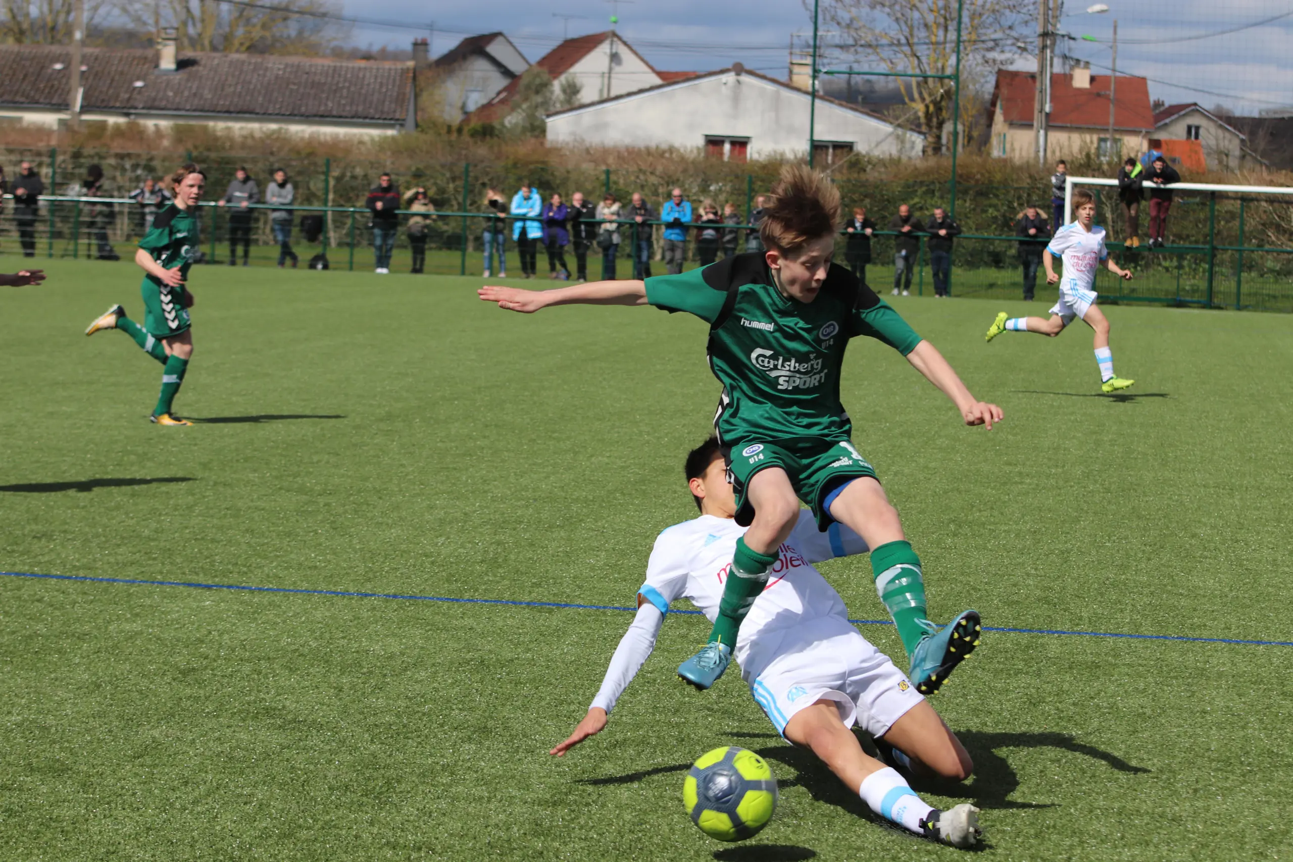 U14 delte i målløs
kamp mod Marseille