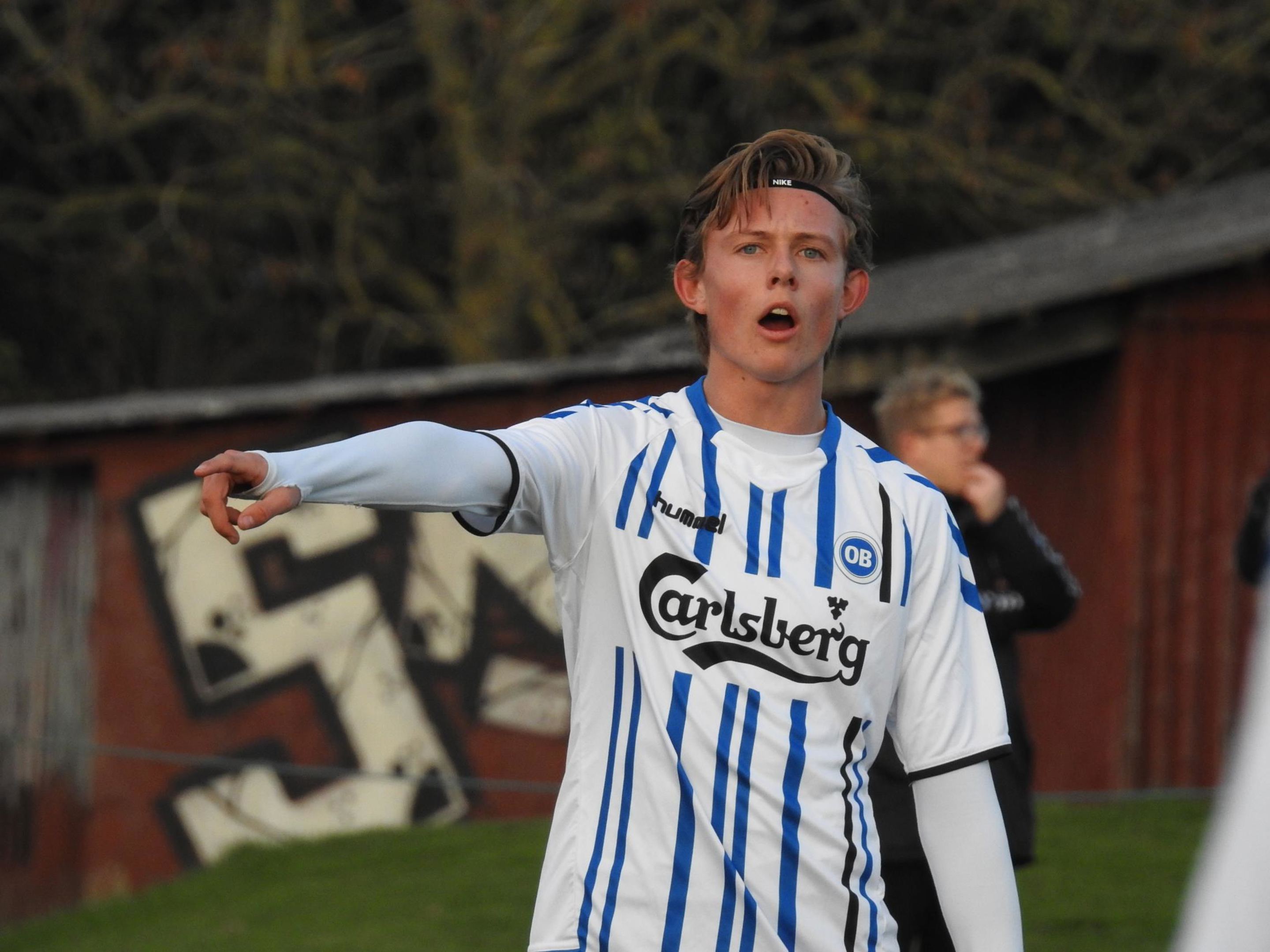 
Mathias Jørgensen på
U18-Landsholdet
 