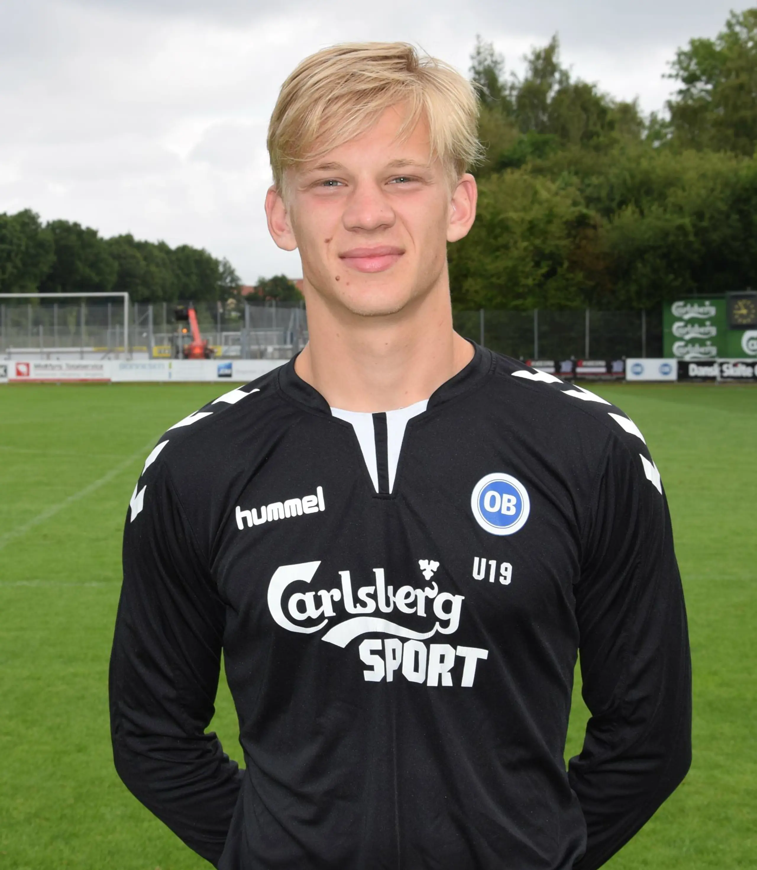 Oliver Christensen på
U19-Landsholdet